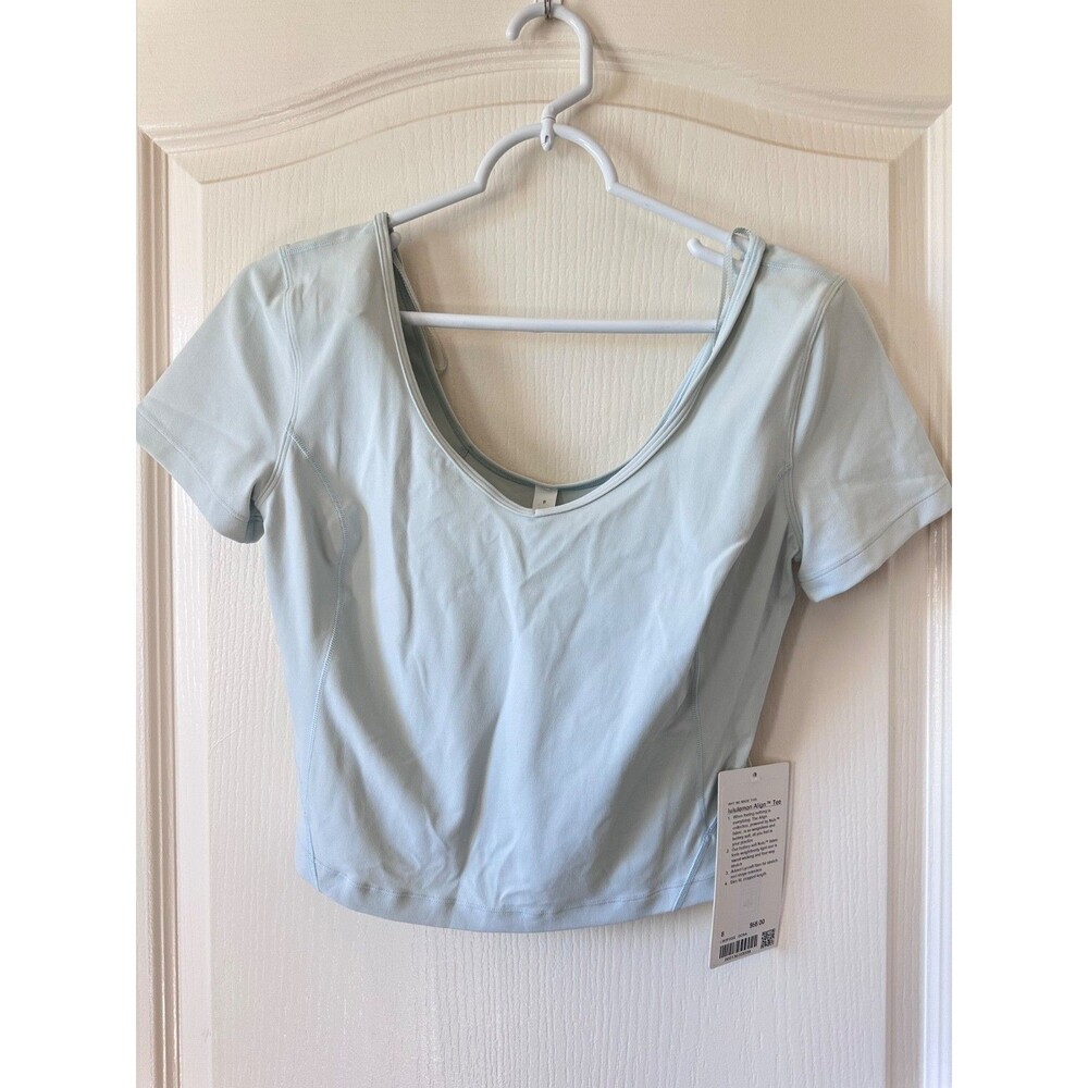 NWT Lululemon Align Tee Ocean Air Size 8